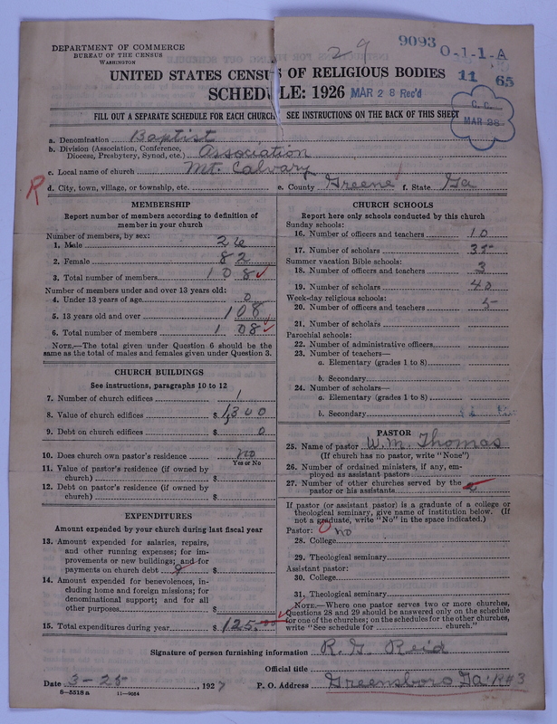 Scan of Negro Baptists: 9093
