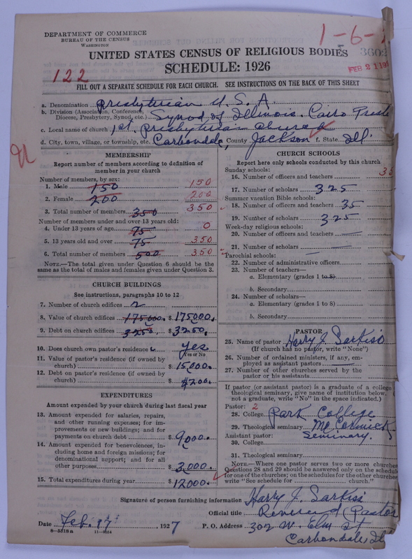 Scan of Presbyterian Church in the United States of America: 3602