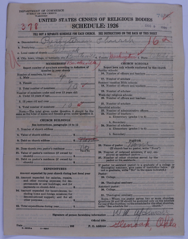 Scan of Presbyterian Church in the United States of America: 7486