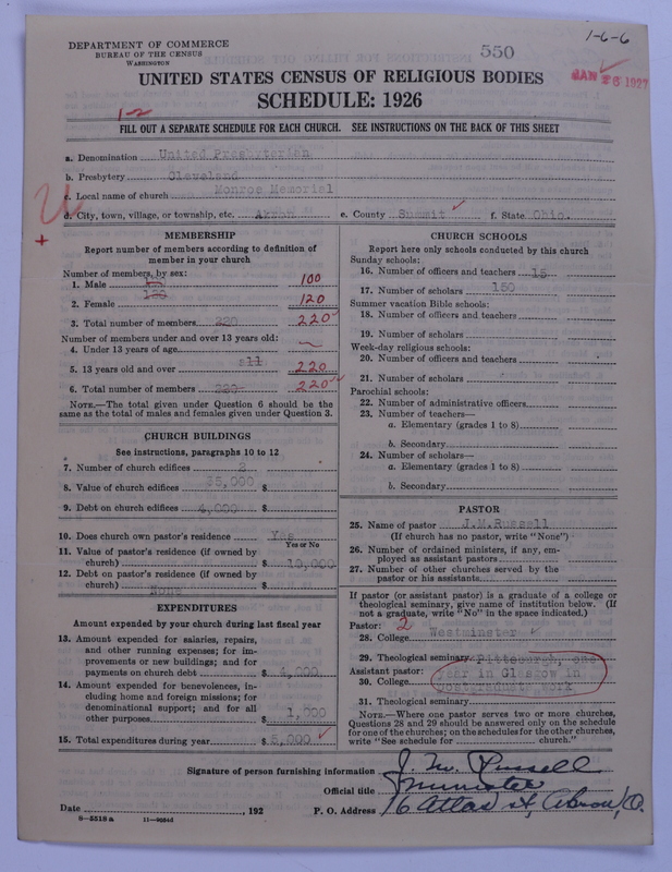 Scan of United Presbyterian Church of North America: 550