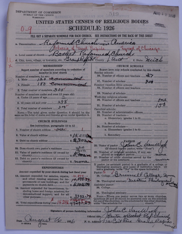 Scan of Reformed Church in America: 519
