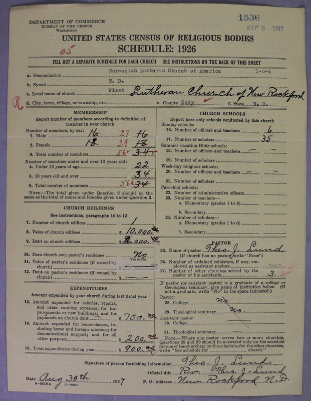 Scan of Norwegian Lutheran Church of America: 1536