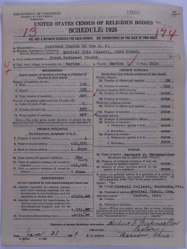Scan of Reformed Church in the United States: 1065