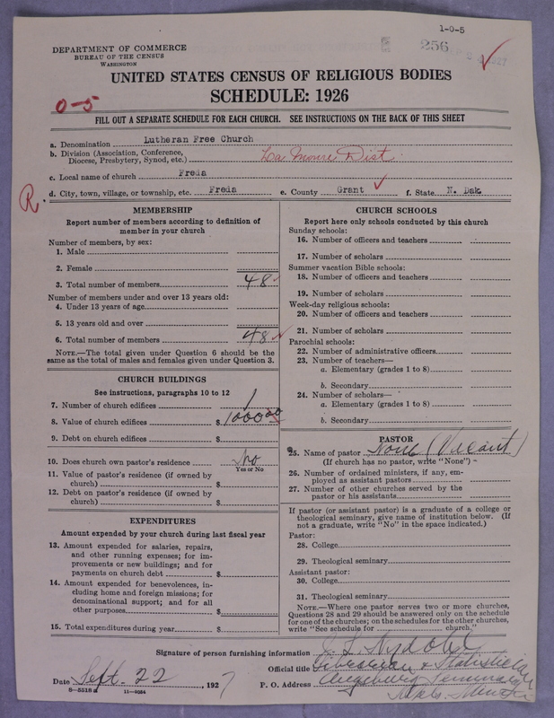 Scan of Lutheran Free Church: 256