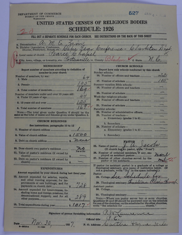 Scan of African Methodist Episcopal Zion Church: 527