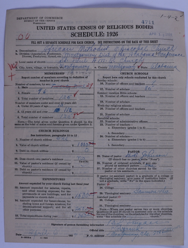 Scan of African Methodist Episcopal Church: 4711