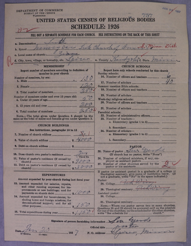 Scan of Norwegian Lutheran Church of America: 757
