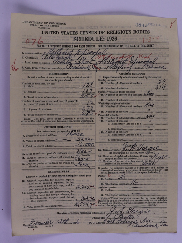 Scan of Methodist Episcopal Church: 3849