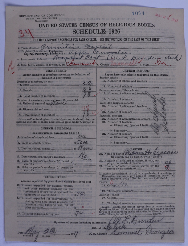Scan of Primitive Baptists: 1074