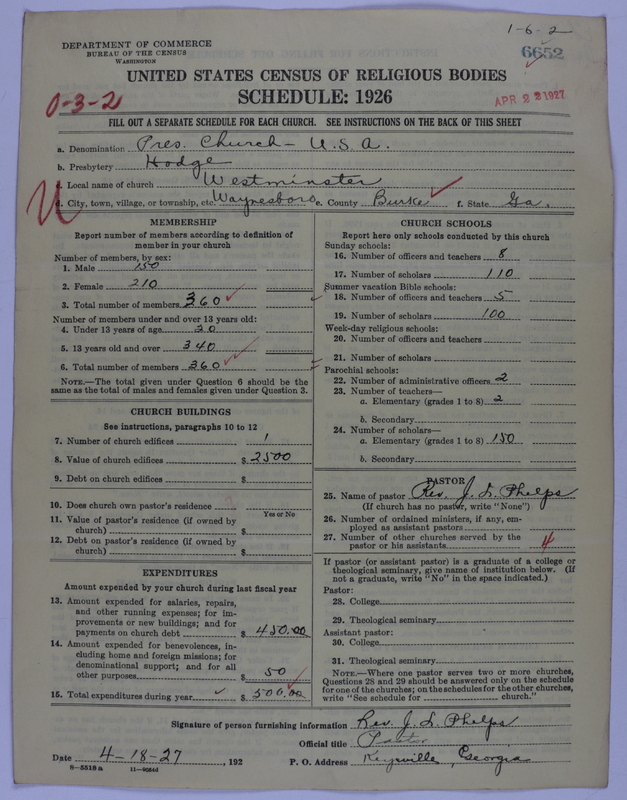 Scan of Presbyterian Church in the United States of America: 6652