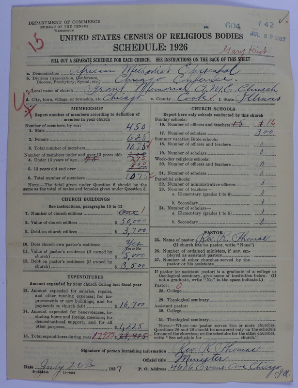 Scan of African Methodist Episcopal Church: 604