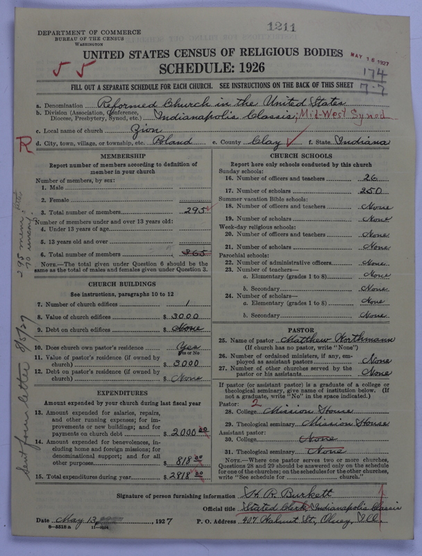 Scan of Reformed Church in the United States: 1211