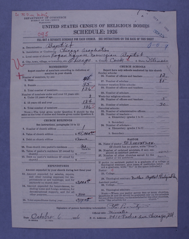 Scan of Northern Baptist Convention: 3925
