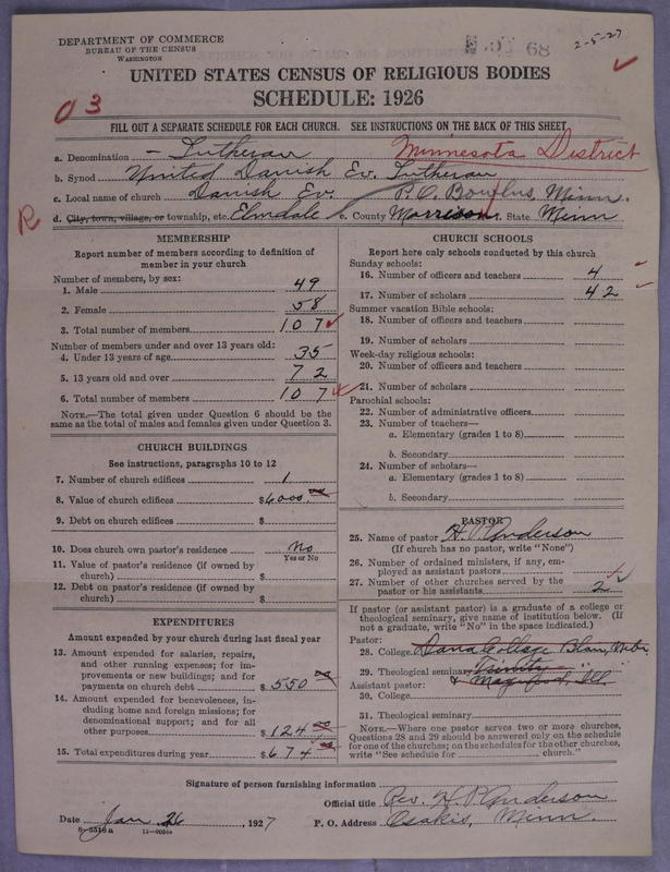 Scan of United Danish Evangelical Lutheran Church in America: 68