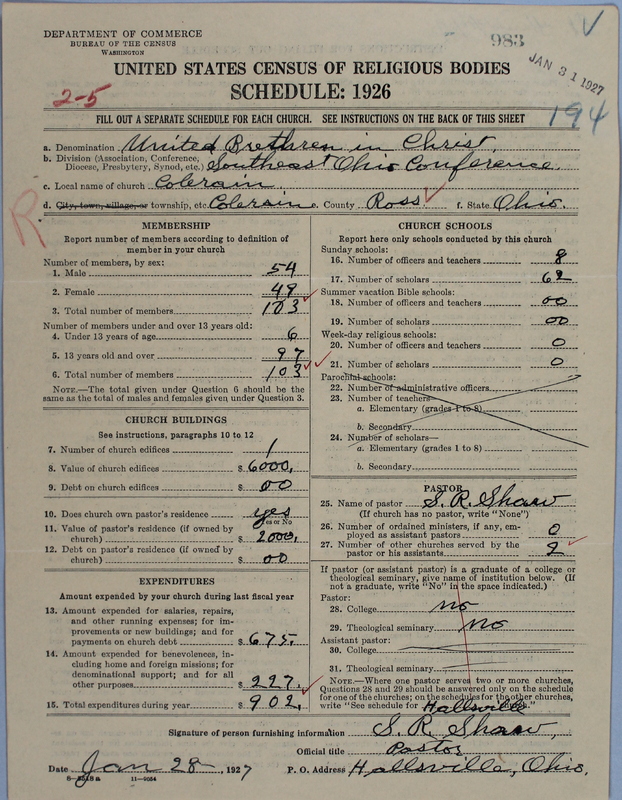 Scan of Church of the United Brethren in Christ: 983