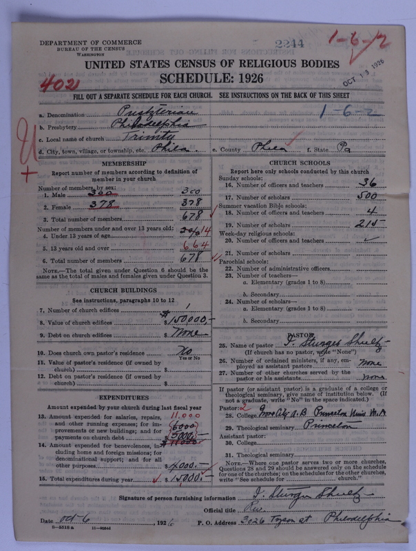 Scan of Presbyterian Church in the United States of America: 2244