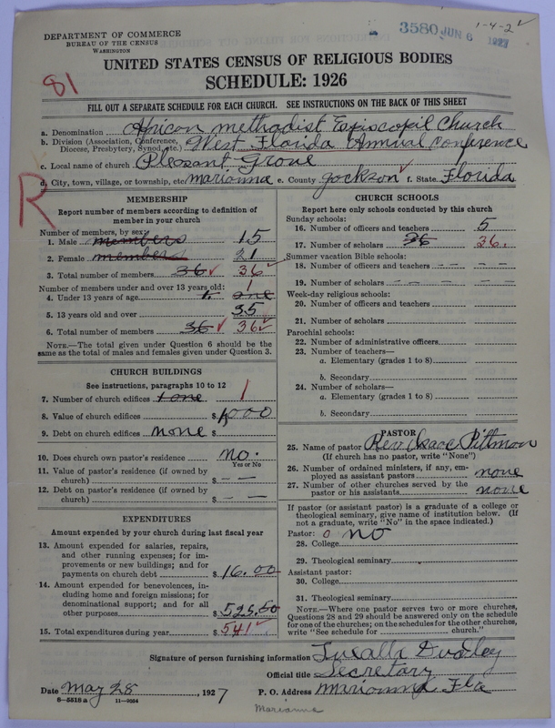 Scan of African Methodist Episcopal Church: 3580