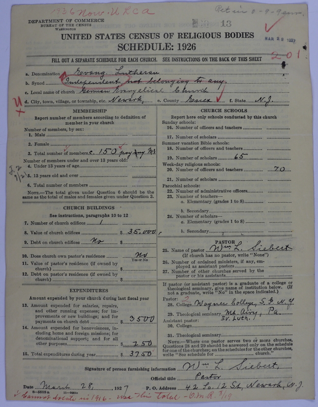 Scan of Independent Lutheran Congregations: 13