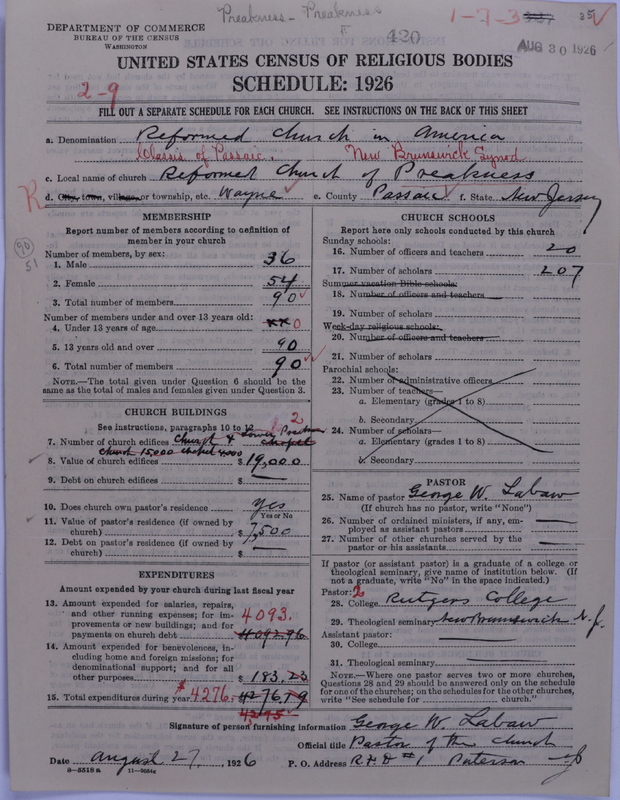 Scan of Reformed Church in America: 420