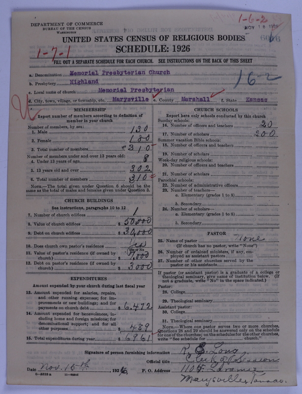 Scan of Presbyterian Church in the United States of America: 6016