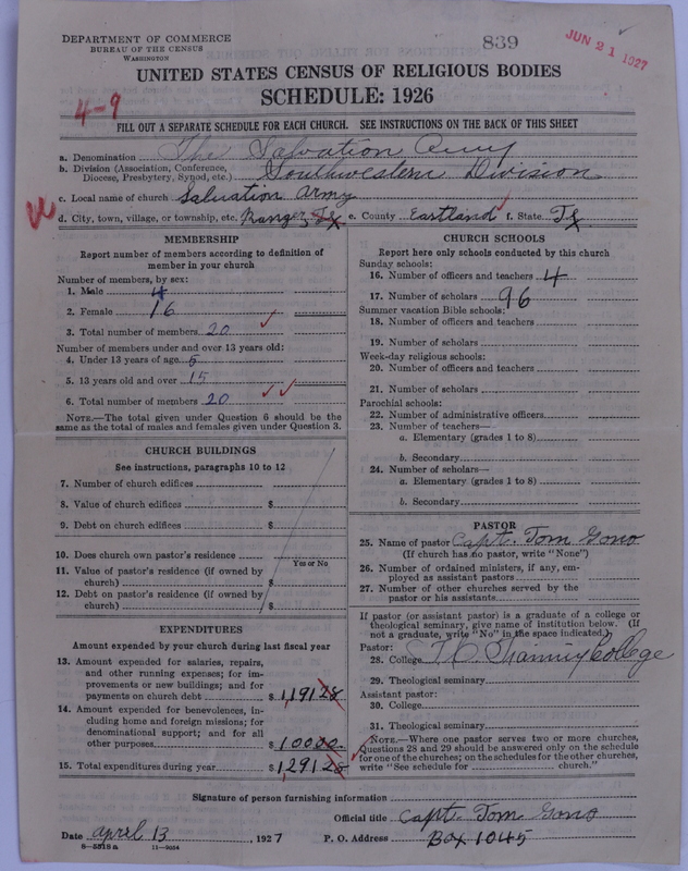 Scan of Salvation Army: 839