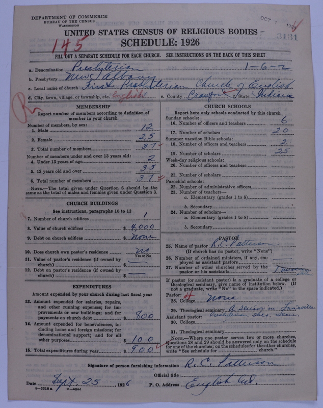Scan of Presbyterian Church in the United States of America: 3131