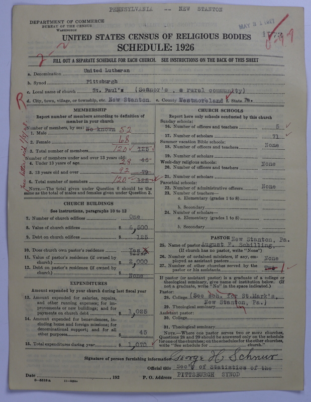 Scan of United Lutheran Church in America: 1773