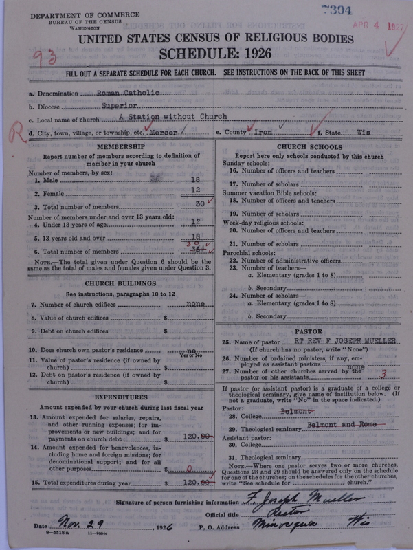 Scan of Roman Catholic Church: 7304