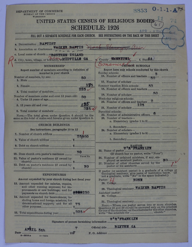 Scan of Negro Baptists: 8853