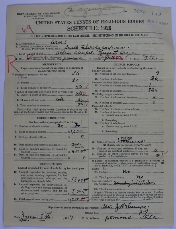 Scan of African Methodist Episcopal Church: 3830
