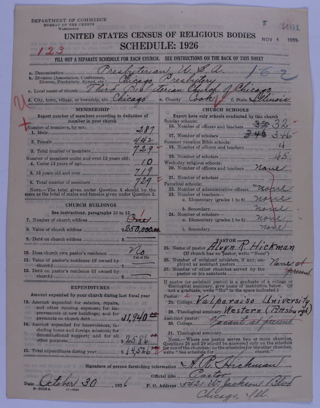 Scan of Presbyterian Church in the United States of America: 3461