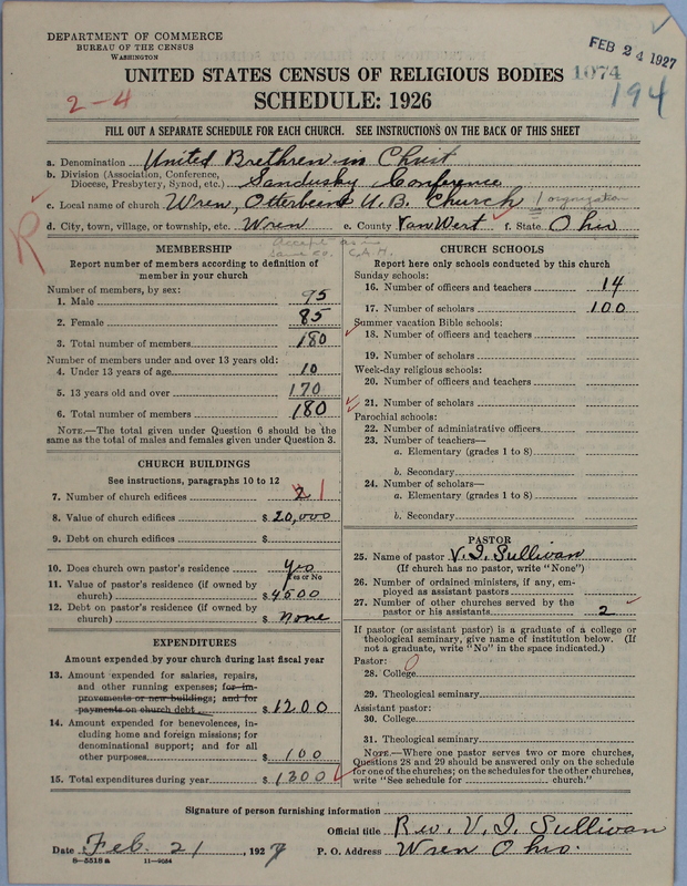 Scan of Church of the United Brethren in Christ: 1074