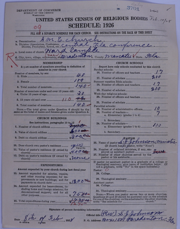 Scan of African Methodist Episcopal Church: 3701