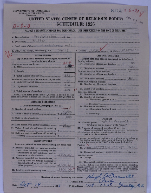 Scan of Presbyterian Church in the United States of America: 8114