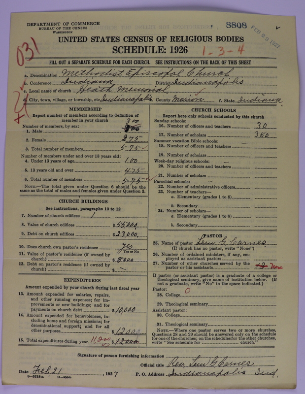 Scan of Methodist Episcopal Church: 8808