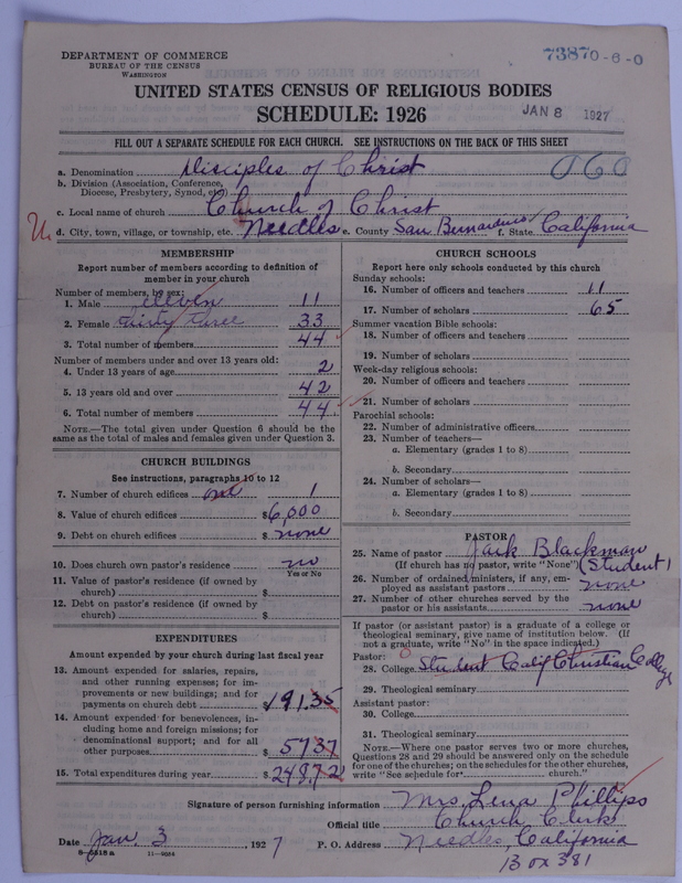 Scan of Disciples of Christ: 7387
