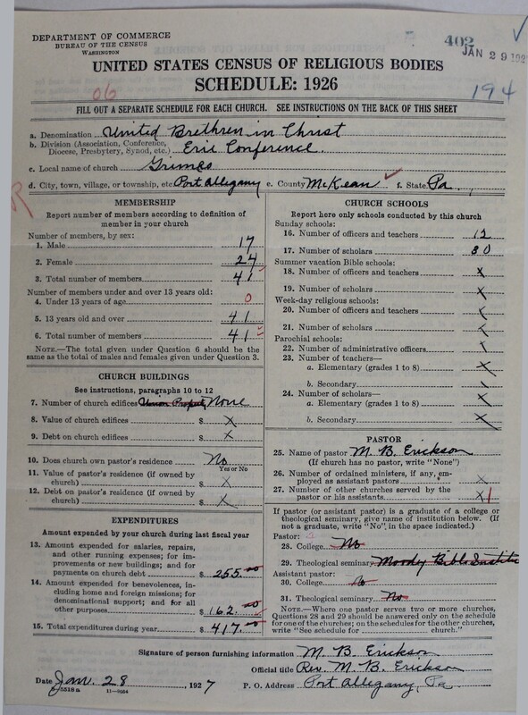 Scan of Church of the United Brethren in Christ: 402