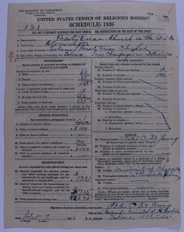 Scan of Presbyterian Church in the United States of America: 3420