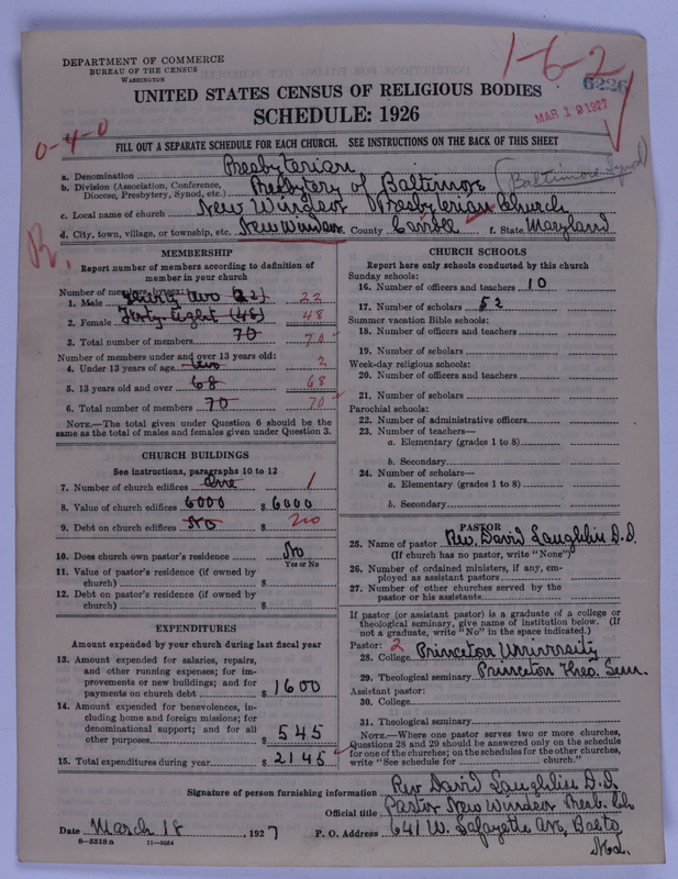 Scan of Presbyterian Church in the United States of America: 6226