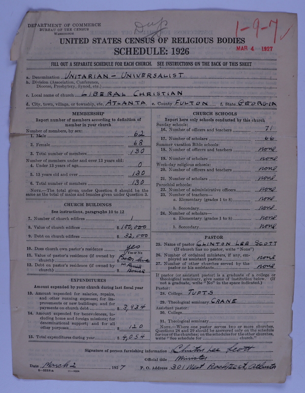 Scan of Federated Churches: 75