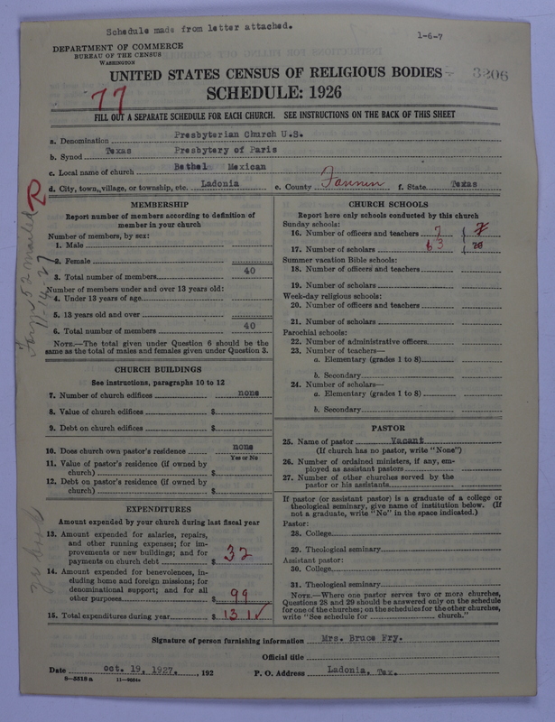 Scan of Presbyterian Church in the United States: 3206