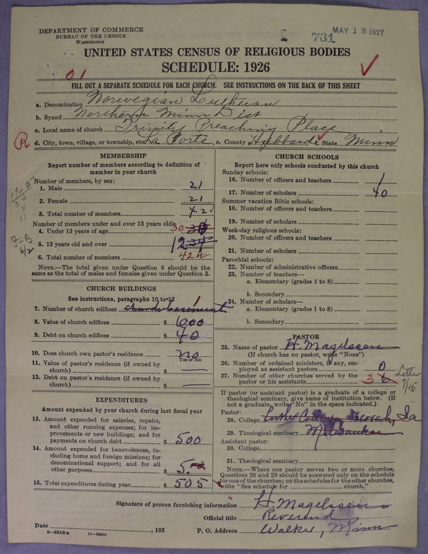 Scan of Norwegian Lutheran Church of America: 731