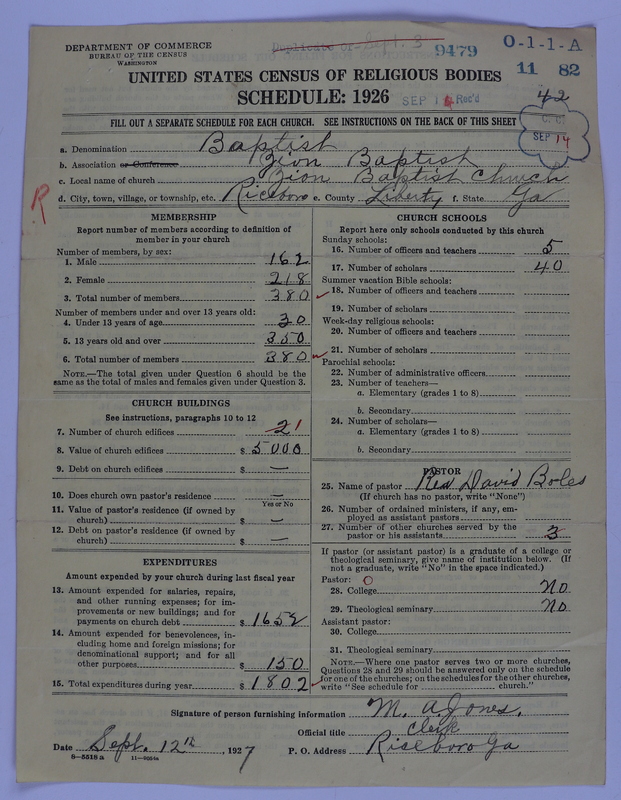 Scan of Negro Baptists: 9479