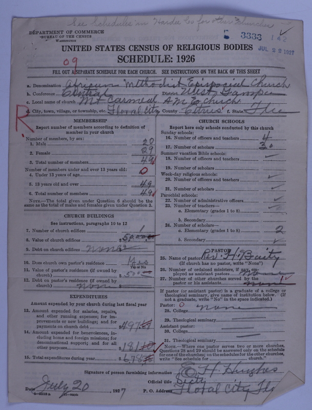 Scan of African Methodist Episcopal Church: 3333