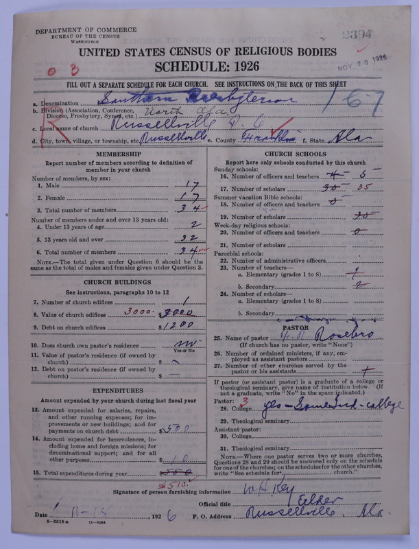 Scan of Presbyterian Church in the United States: 2394