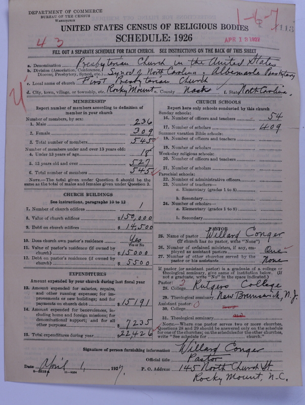 Scan of Presbyterian Church in the United States: 1113