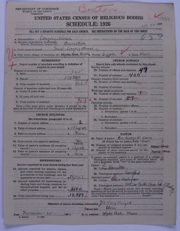 Scan of Congregational Churches: 1055