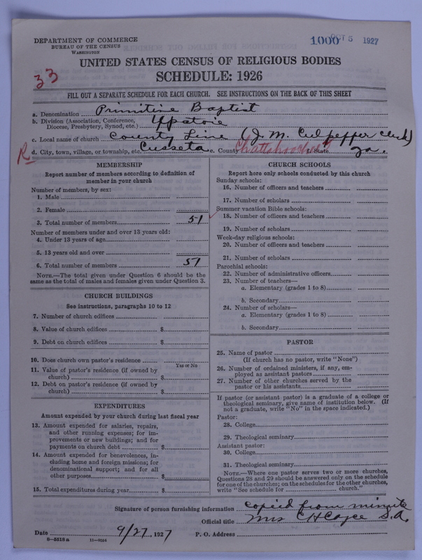 Scan of Primitive Baptists: 1000