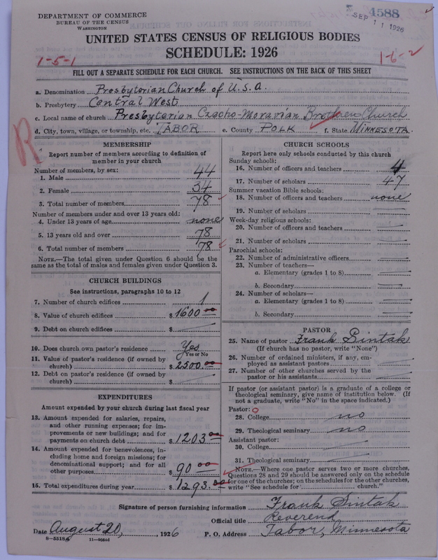 Scan of Presbyterian Church in the United States of America: 4588