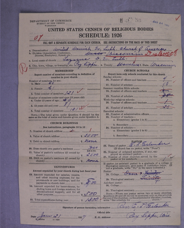 Scan of United Danish Evangelical Lutheran Church in America: 53